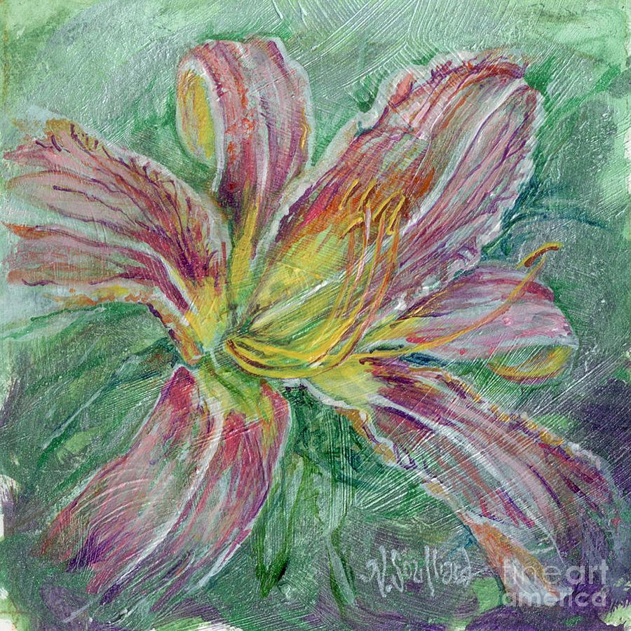 Flower Painting - Daylilly 1 by Nancy Soulliard
