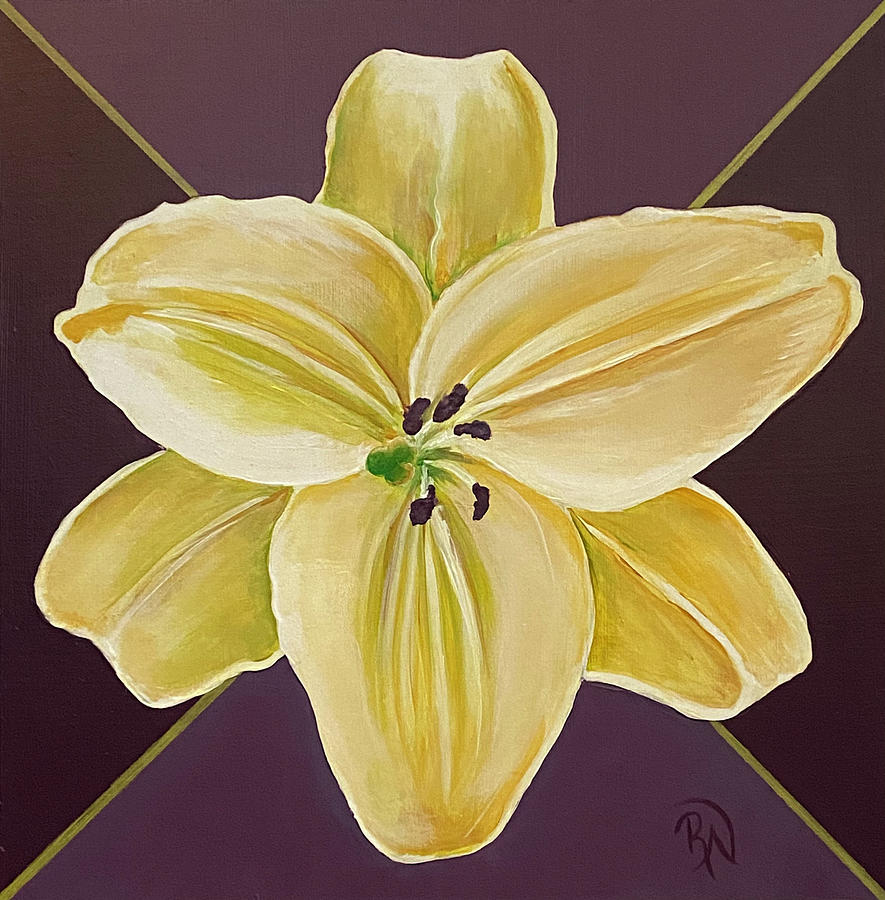 Daylily #1 Painting by Renee Noel