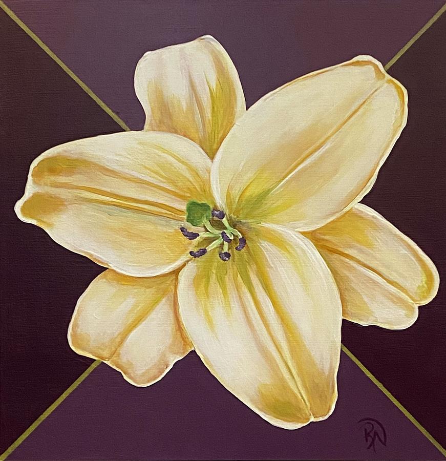 Daylily #3 Painting by Renee Noel