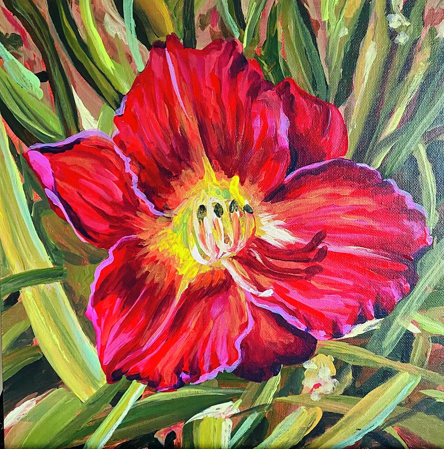 Daylily Painting by Brigitte Miller - Fine Art America