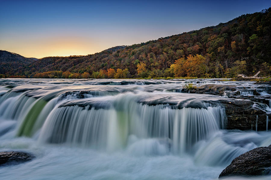 Twilight Photograph - Twilight Cascade by Rick Berk Twilight Photograph - Twilight Cascade by Rick Berk