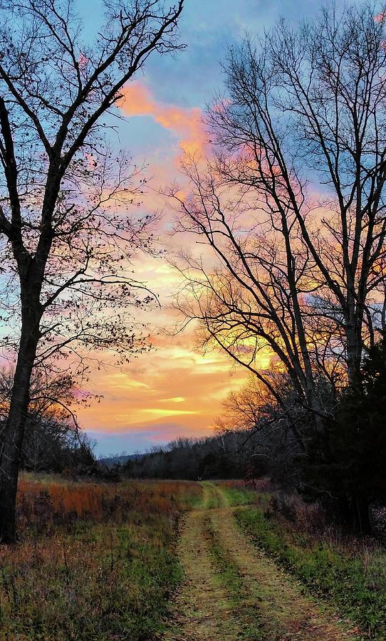Days End at the Farm Photograph by Linda Shannon Morgan