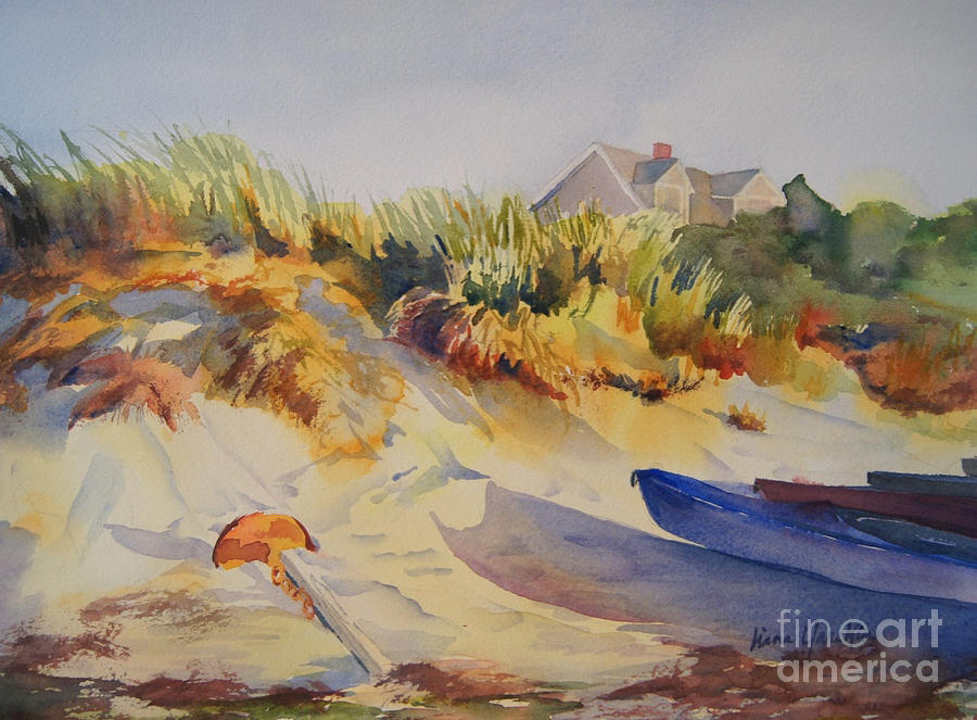 Days End on the Dunes Painting by Liana Yarckin