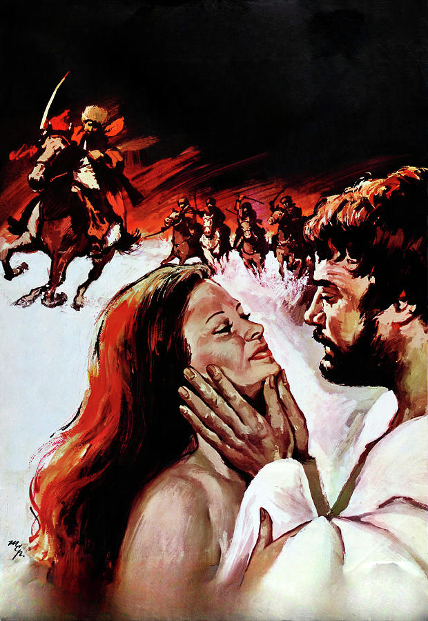 Vintage Painting - Days of Fury, 1973, movie poster painting by MCP by Movie World Posters