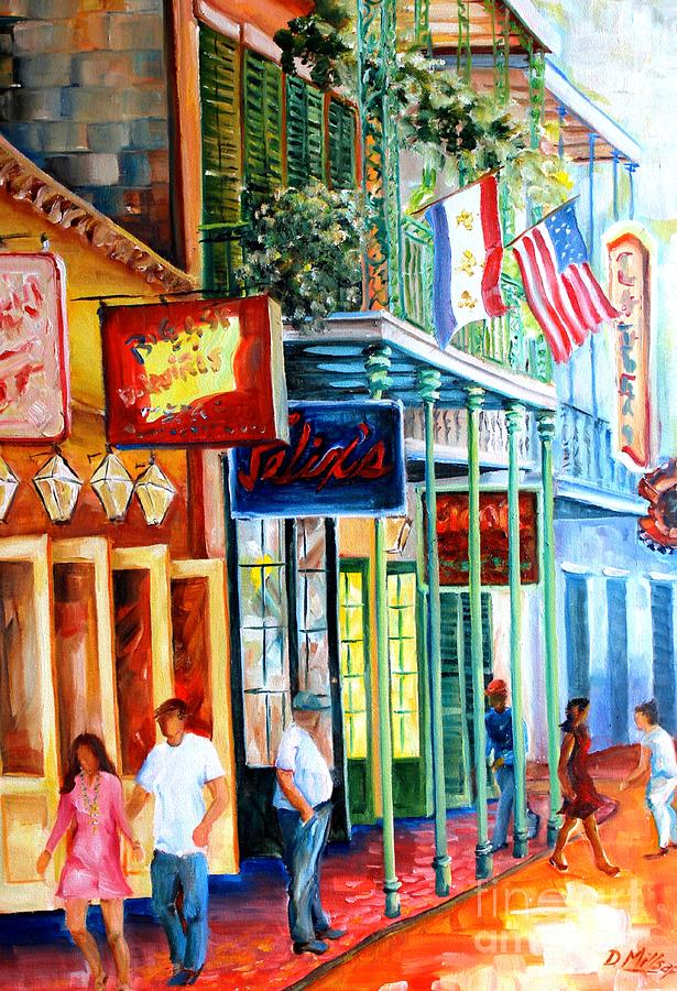Daytime on Bourbon Street Painting by Diane Millsap