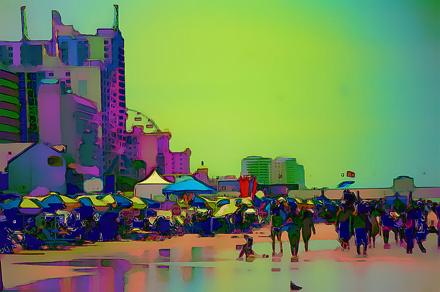 Daytona beach Digital Art by David Lane