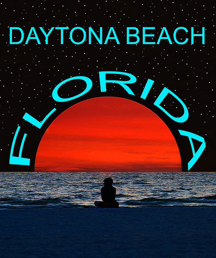 Daytona Beach Florida Dream Girl Mixed Media by David Lee Thompson