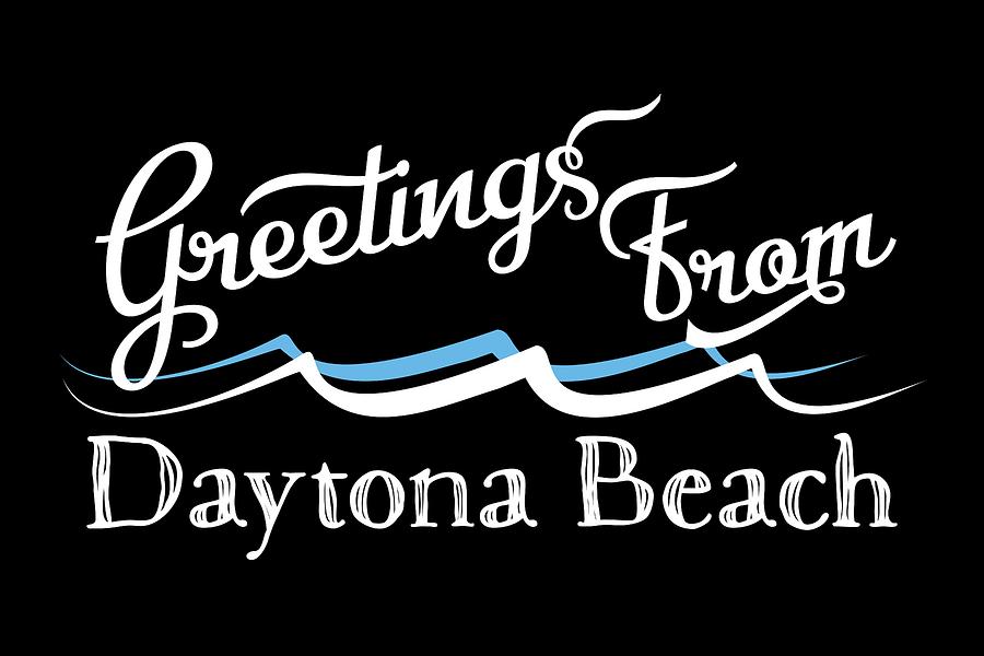 Daytona Beach Digital Art - Daytona Beach Florida Water Waves by Flo Karp