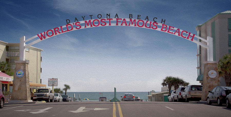 Daytona Beach Sign Photograph by Mike McGlothlen