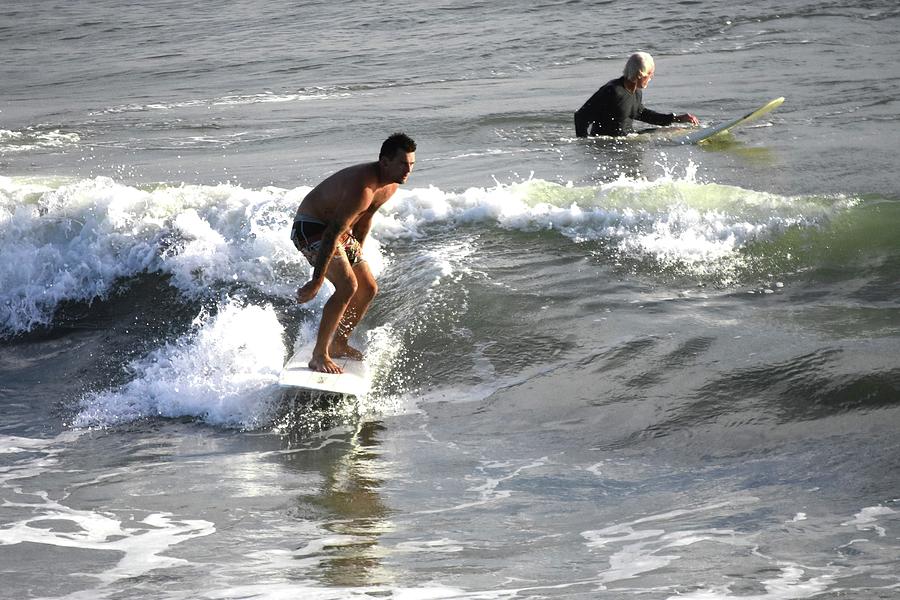 Daytona Beach Surfboarders Photograph by Christopher Mercer