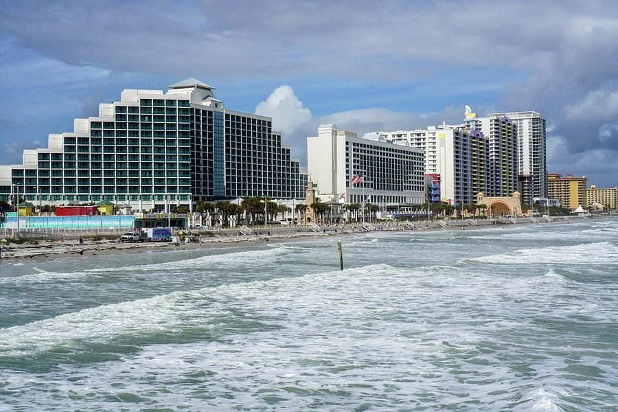 Daytona Hotels Photograph by Dennis Dugan | Fine Art America