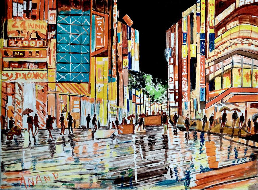 Dazziling City Painting by Anand Swaroop Manchiraju
