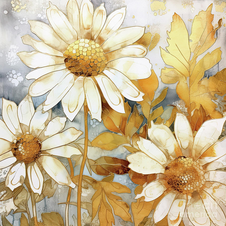 Dazzling Daisies Painting by Tina LeCour