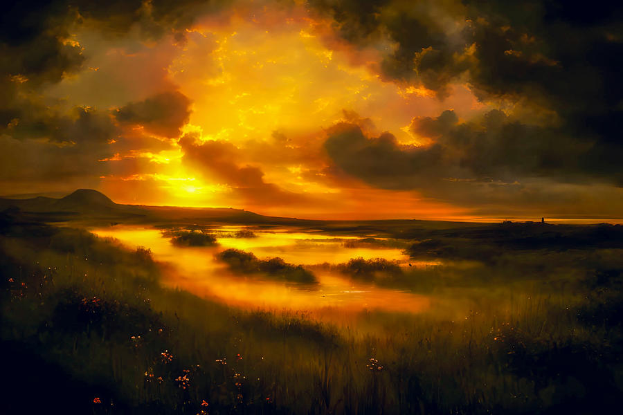 Dazzling Marsh Digital Art by Ursula Abresch