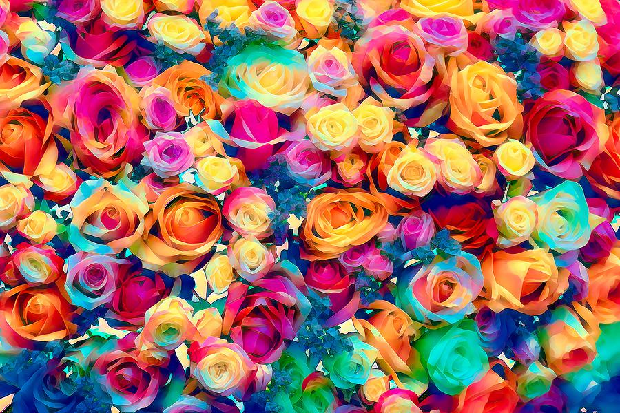 Dazzling Roses Painting