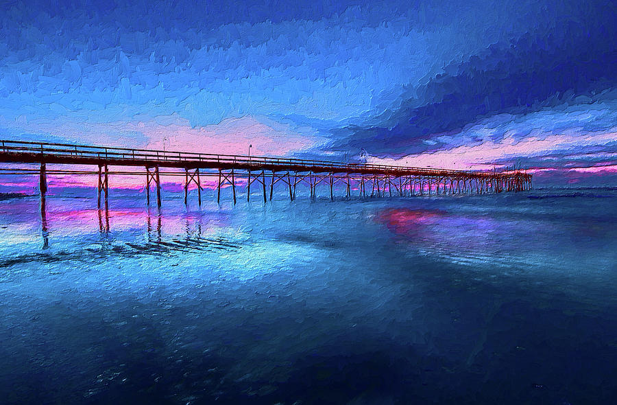 Dazzling Sunrise at Sunset ap Painting by Dan Carmichael