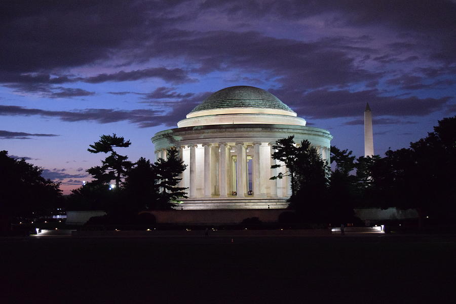Purple Sunset-Thomas Jefferson Memorial,DC Photograph by Bnte Creations