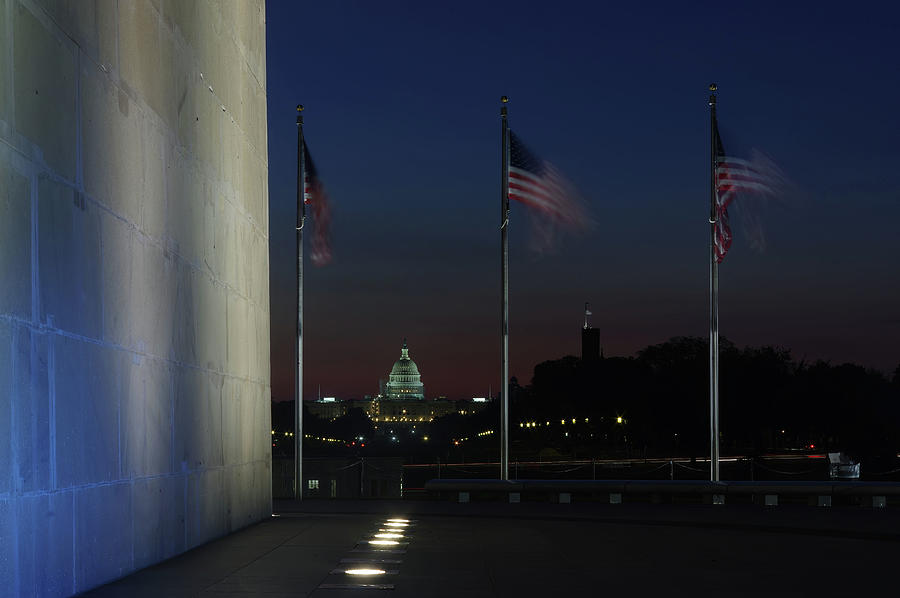 DC at night Photograph by Buddy Scott
