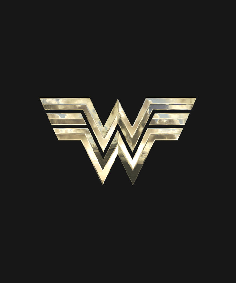 DC - WW 1984 Logo Classic Gold Digital Art by Du Hong - Fine Art America