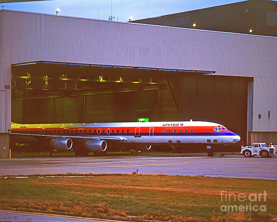 Chicago ORD DC8 hangar 8096 Photograph by Tom Jelen