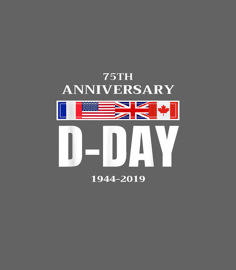 DDay Normandy Landing 75th Anniversary Men Women Memorial Day Digital ...