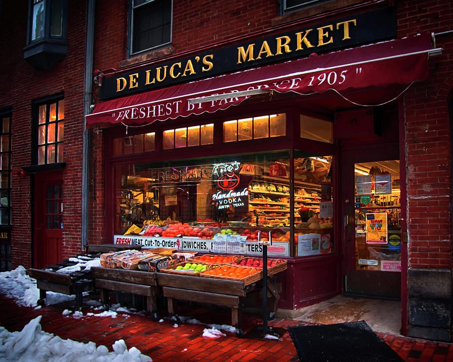 De Lucas Market - Beacon Hill Boston Photograph by Joann Vitali