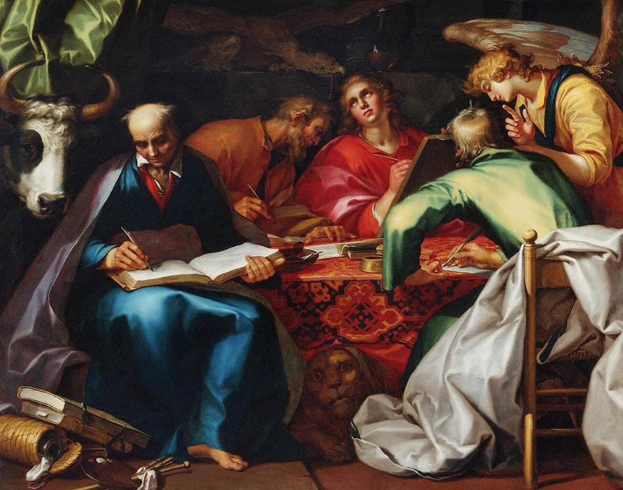 De Vier Evangelisten The Four Evangelists Painting By Abraham Bloemaert