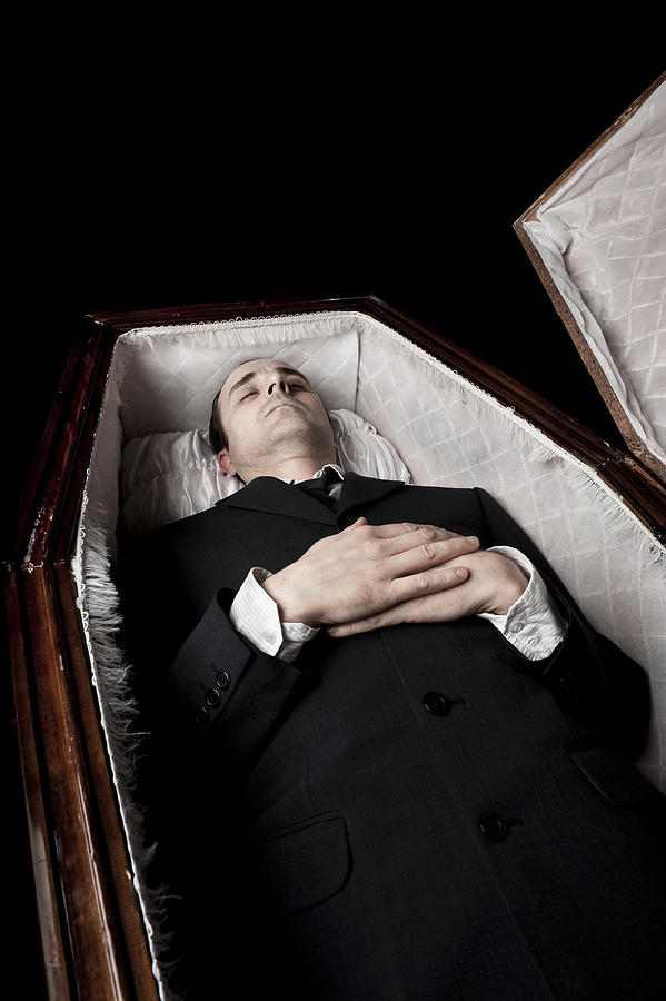 Dead body in a coffin Photograph by Jpique