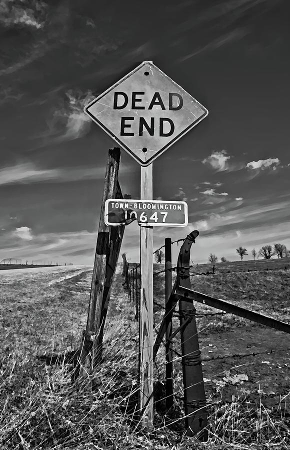 Dead End Country Road Photograph by Steve Lucas