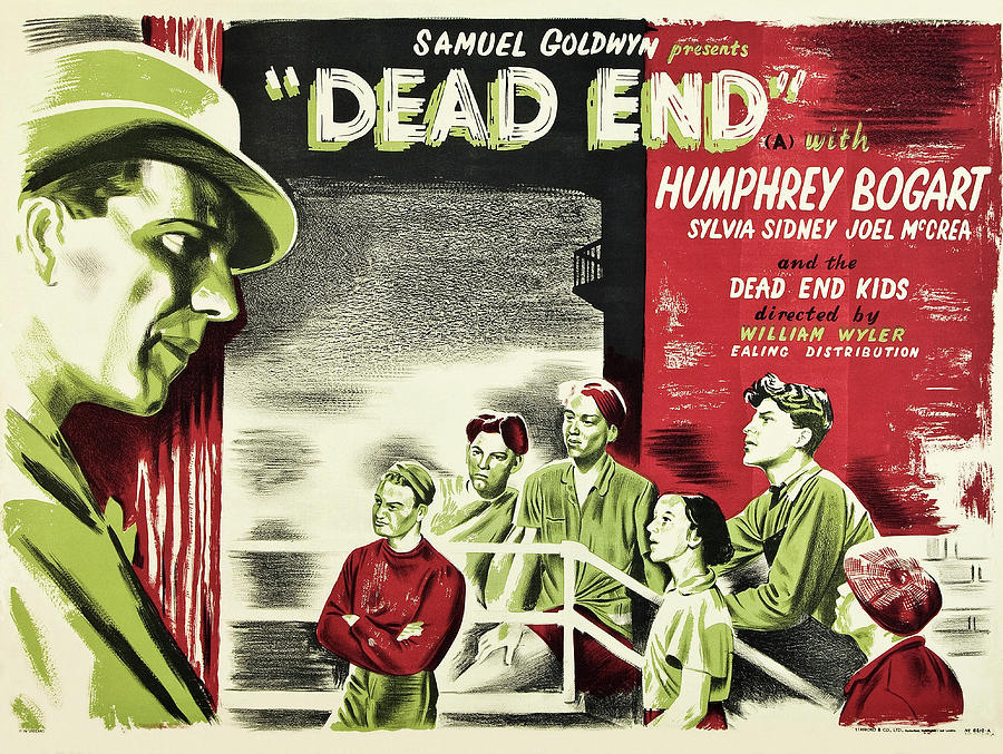 Dead End, with Humphrey Bogart and Sylvia Sidney, 1937 Mixed Media by Stars on Art