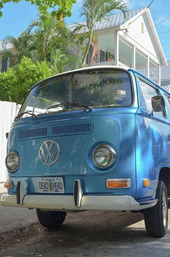 Dead Head VW Volkswagen Transporter Type 2 Van Key West Florida Photograph by Shawn OBrien