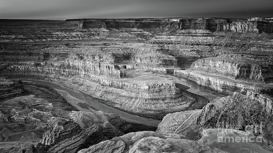 Dead Horse Point in black and white Photograph by Henk Meijer Photography