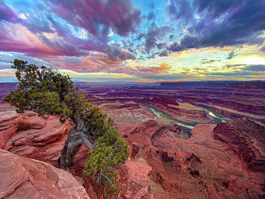 Canyonlands National Park Photograph - Dead Horse Point Sunset by Cameron Knudsen