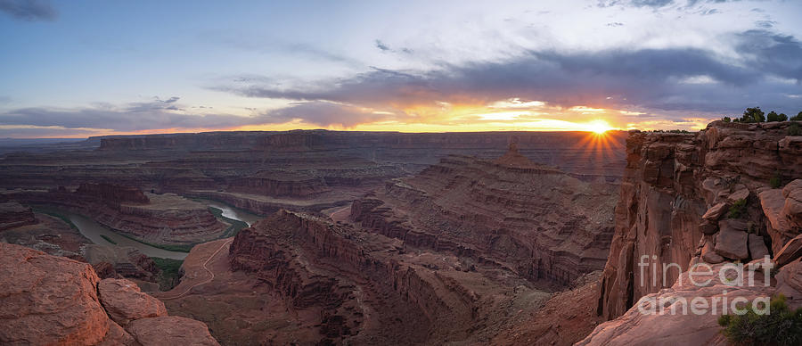 Dead Horse Point Sunset Pano Photograph by Michael Ver Sprill