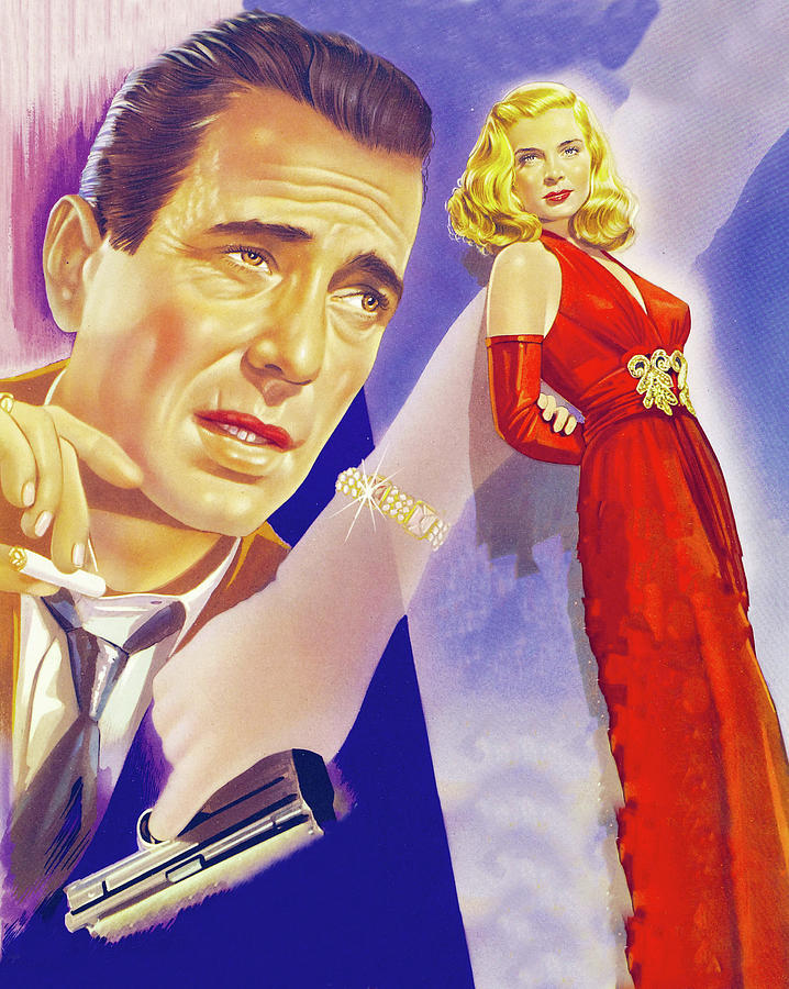 Dead Reckoning, 1947, movie poster painting Painting by Movie World Posters