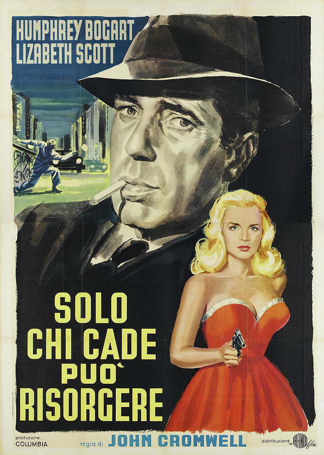 Humphrey Bogart Mixed Media - Dead Reckoning 2, with Humphrey Bogart and Lizabeth Scott, 1947 by Movie World Posters