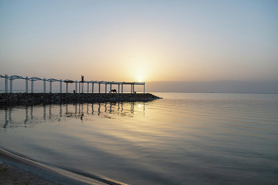 Dead Sea At Sunrise Photograph