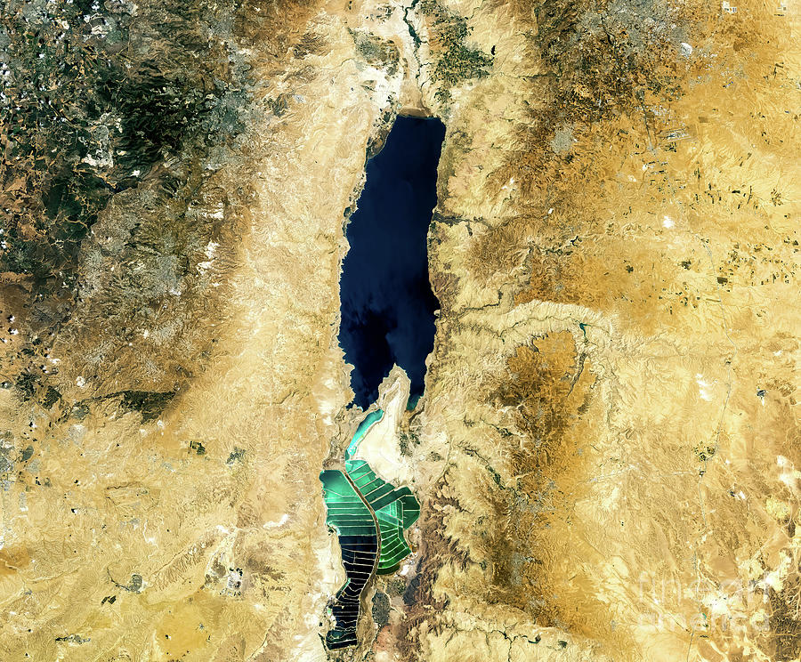 Dead Sea From Space Photograph by M G Whittingham - Fine Art America