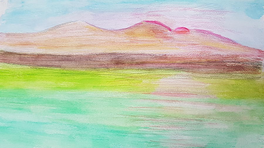 Dead Sea. Jirdan Drawing by Dr Loifer Vladimir