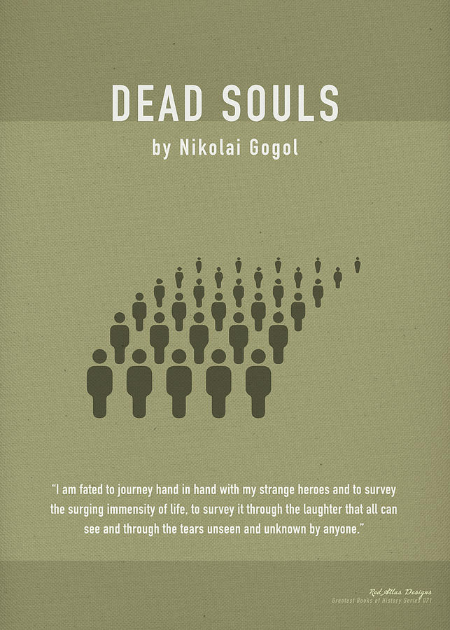 Dead Souls By Nikolai Gogol Greatest Books Ever Art Print Series 071 ...