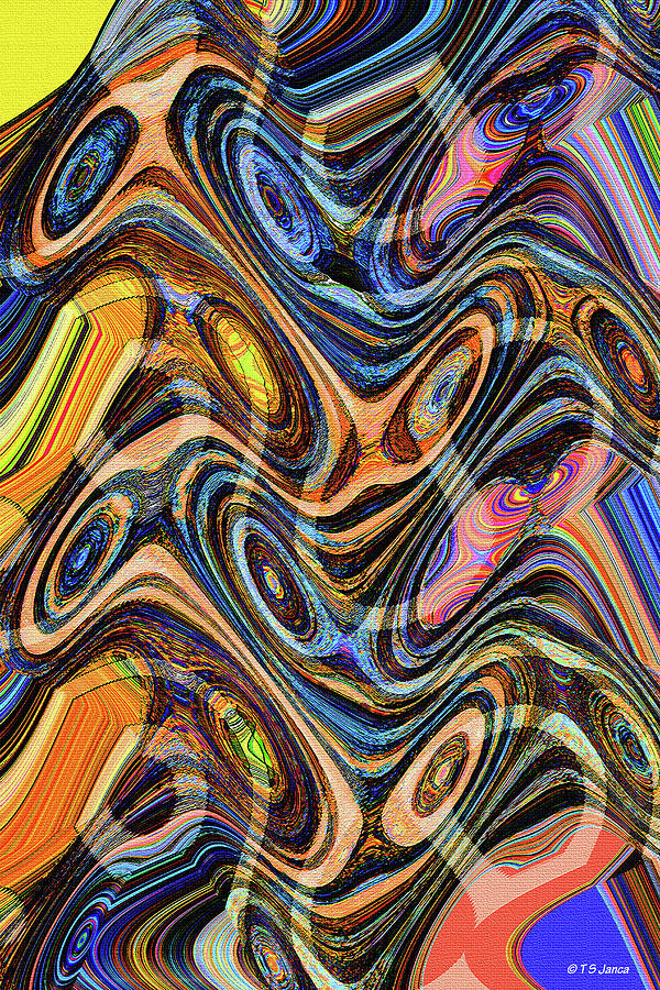 Dead Wood Abstract.8460 Digital Art by Tom Janca