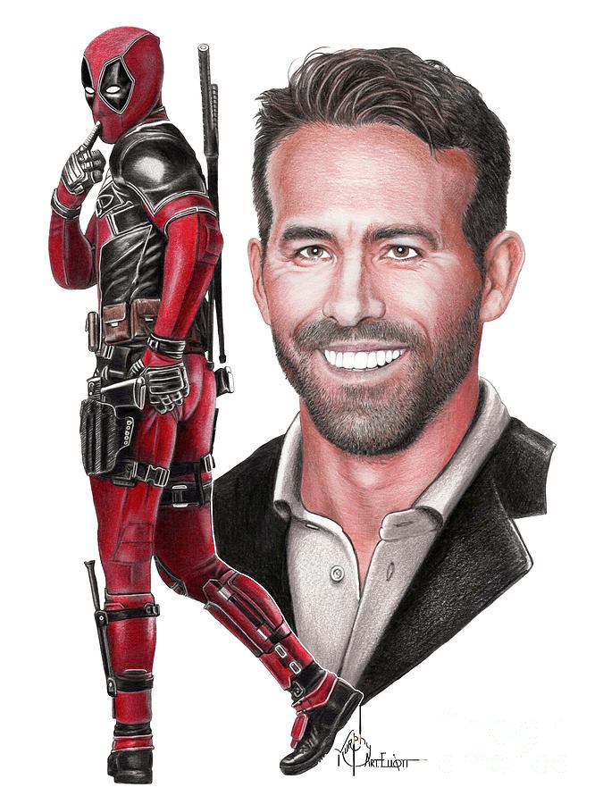 Pencil Deadpool Drawing Face Deadpool Ryan Reynolds Drawing