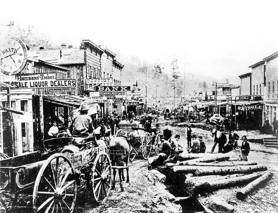 Deadwood, South Dakota 1876 Photograph by Granger