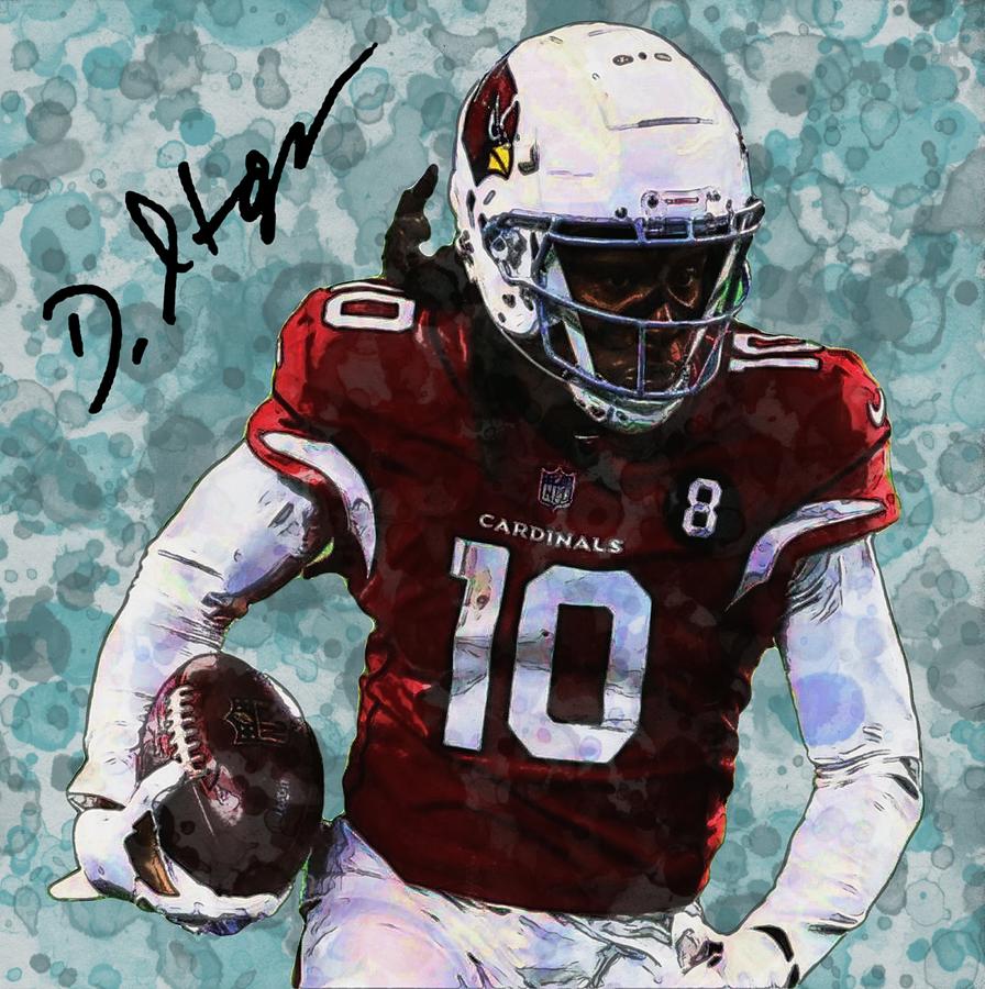 DeAndre Hopkins Cardinals WR. Digital Art by Bob Smerecki - Pixels