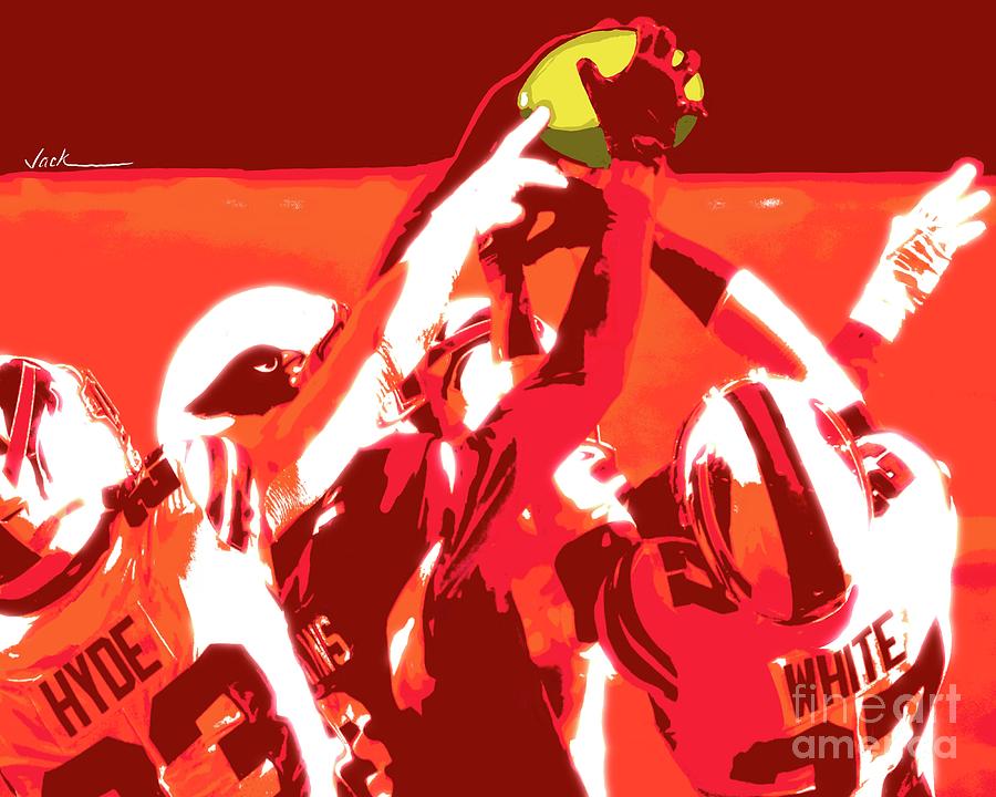 Catch Painting - Deandre Hopkins Catch by Jack Bunds Catch Painting - Deandre Hopkins Catch by Jack Bunds