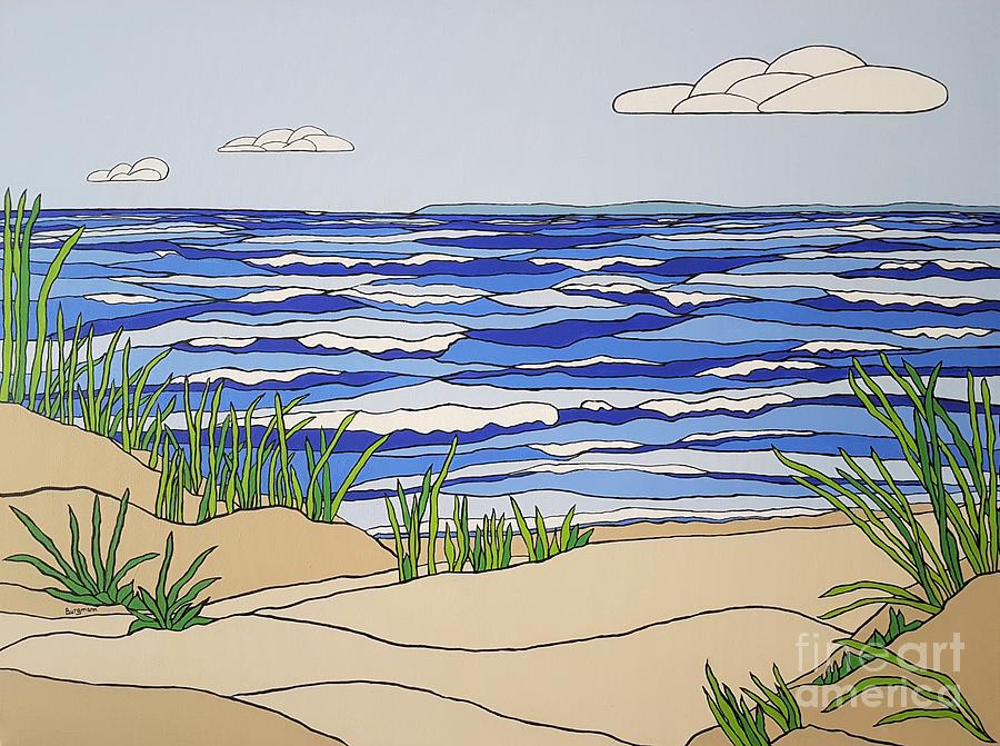 Deanlea Beach Painting by Petra Burgmann