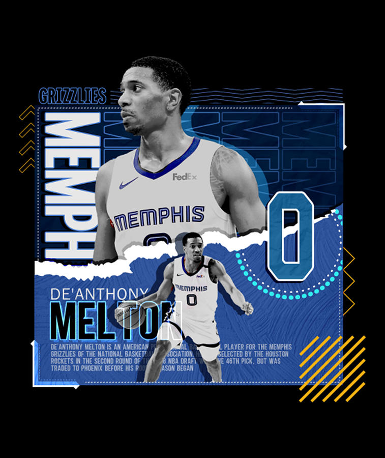 De'Anthony Melton Basketball Digital Art by Kelvin Kent | Fine Art America