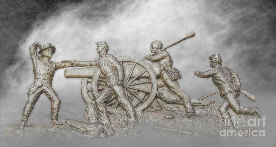 Death At The Cannon Gettysburg Digital Art By Randy Steele - Pixels