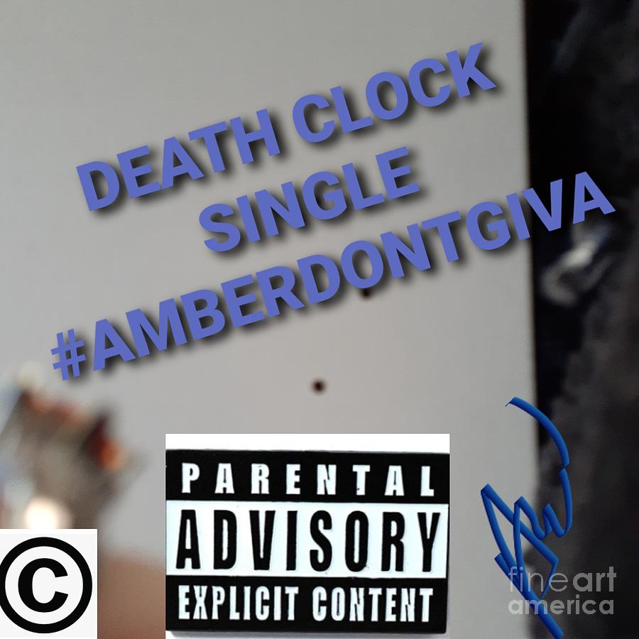 Death Clock Album Cover Mixed Media