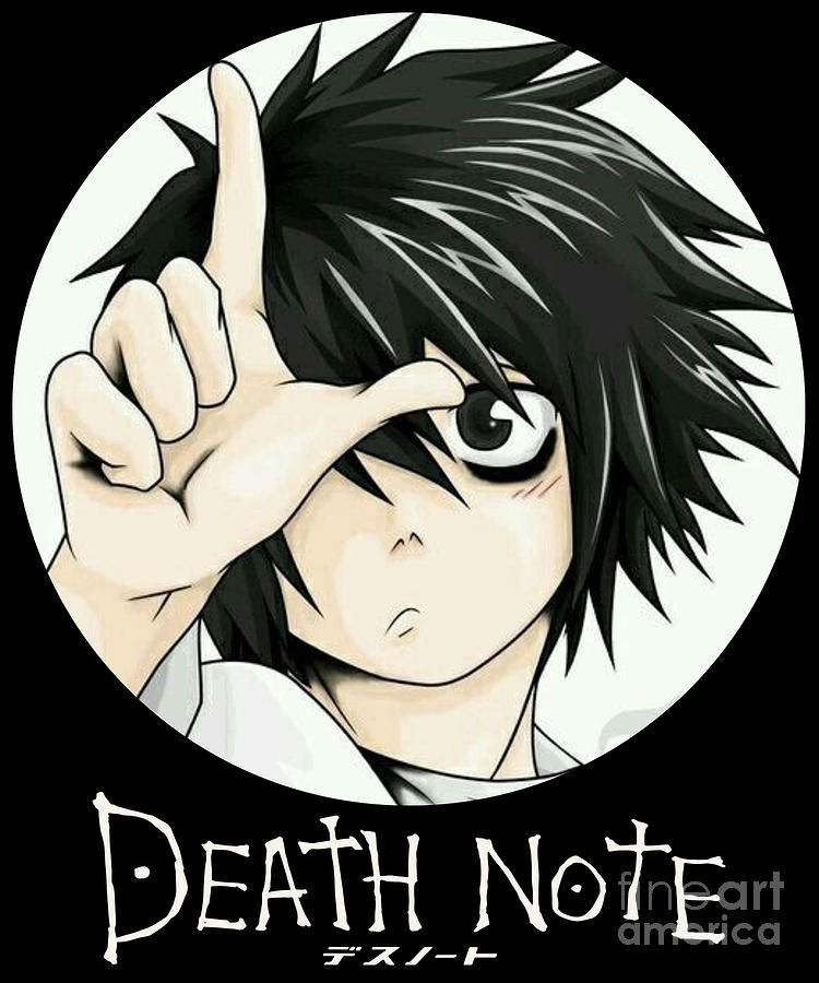 Death Note L Lawliet Anime Drawing by Fantasy Anime - Pixels